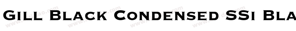 Gill Black Condensed SSi Black Condensed字体转换